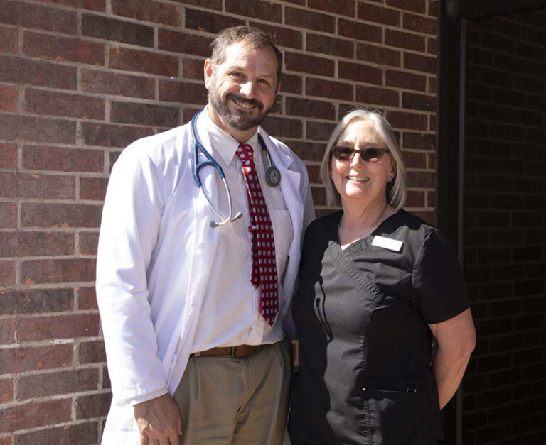 Richard Templeman and Julie at North Texas Family Health